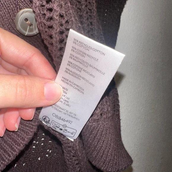 Urban Outfitters BDG Unisex Beach Cardigan NWOT in Brown - Picture 8 of 9